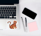 Wild Adventures Tiger Glossy Vinyl Waterproof Sticker stickers Lucid Moon Studio