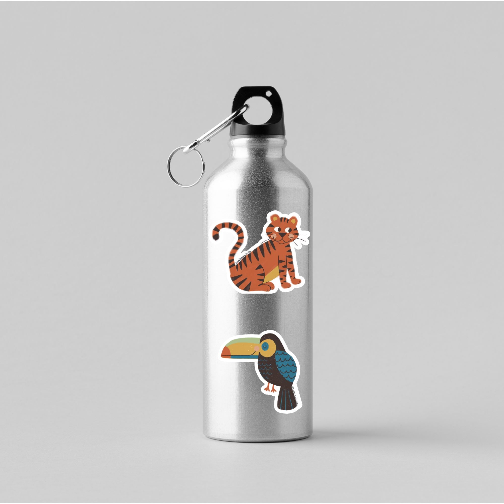 Wild Adventures Tiger Glossy Vinyl Waterproof Sticker stickers Lucid Moon Studio