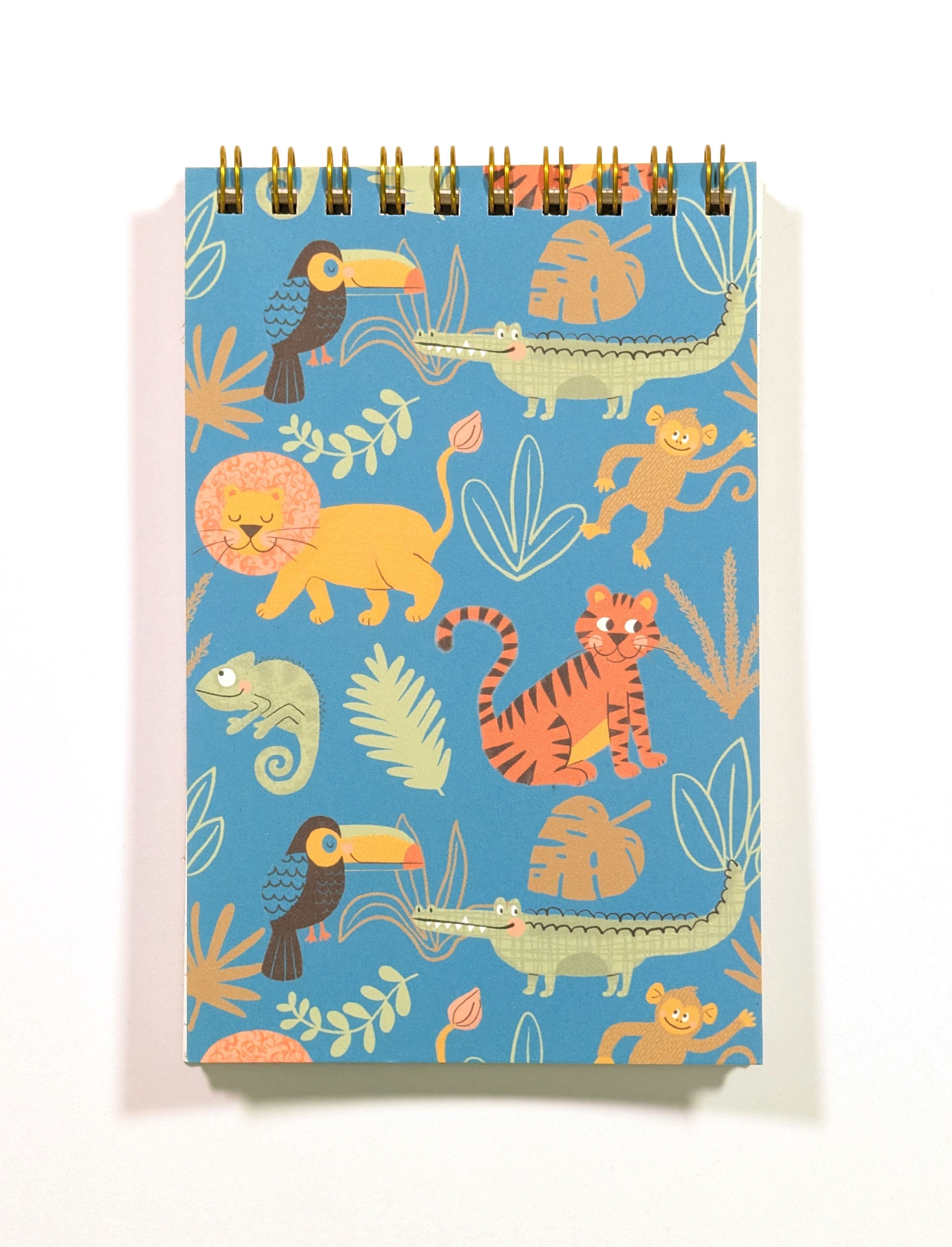 Wild Adventures Top Spiral Jotter Pocket Notebook Notebooks Lucid Moon Studio