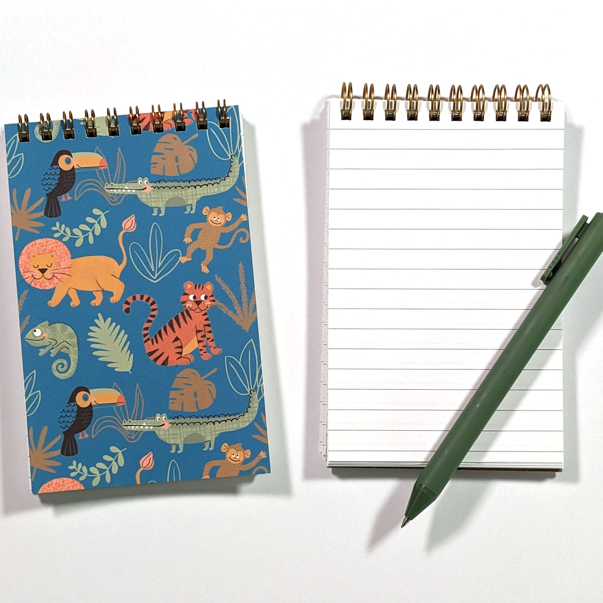 Wild Adventures Top Spiral Jotter Pocket Notebook Notebooks Lucid Moon Studio
