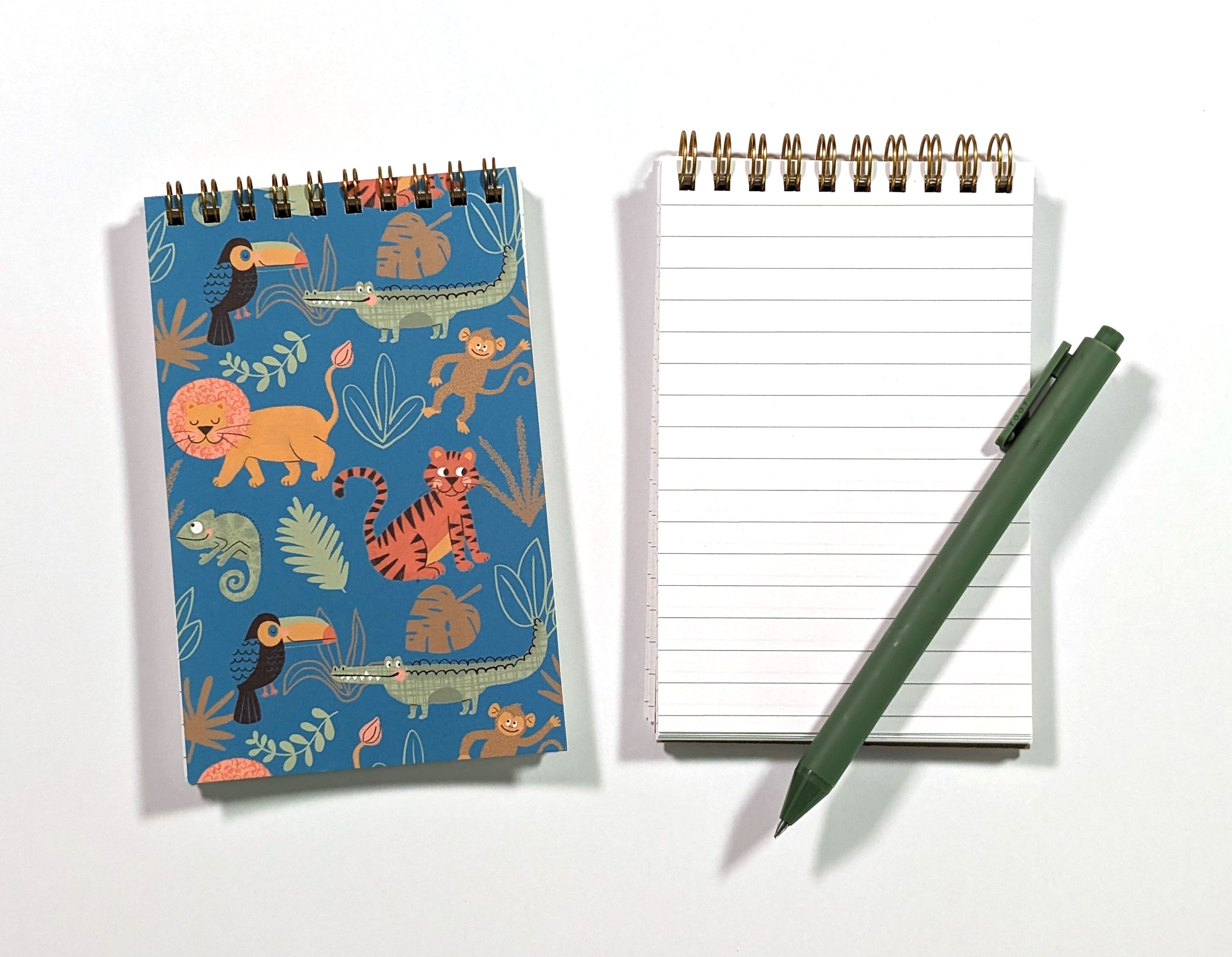 Wild Adventures Top Spiral Jotter Pocket Notebook Notebooks Lucid Moon Studio