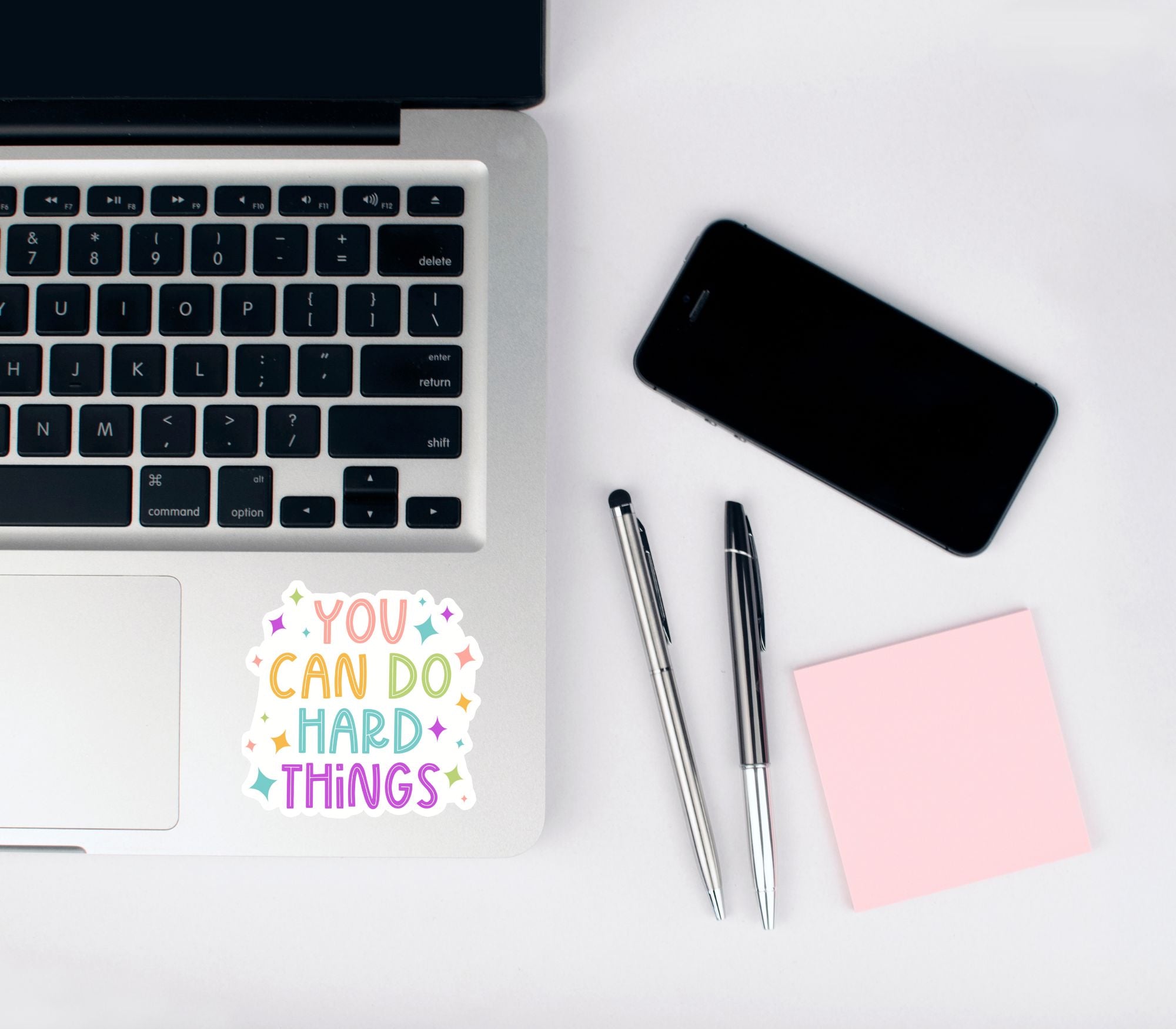 You Can Do Hard Things Motivational Sticker stickers Lucid Moon Studio