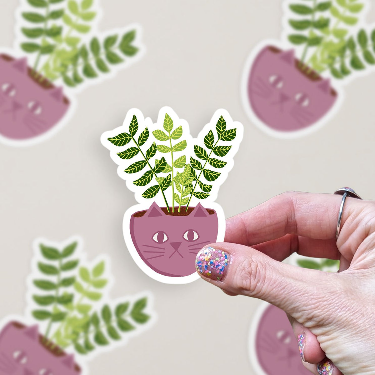 ZZ Plant Vinyl Sticker stickers Lucid Moon Studio