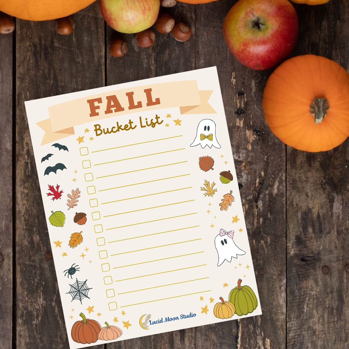 Celebrate the fall season with a Free Fall Bucket List Printable ...