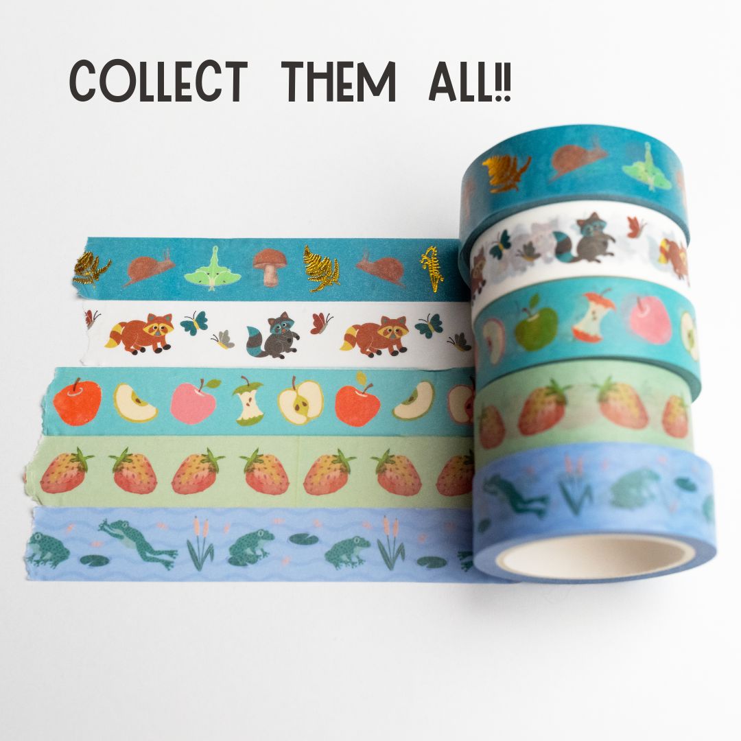 Apple Core Washi Tape washi tape Lucid Moon Studio 