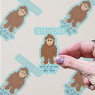 Believe in Yourself Big Foot Motivational Sticker stickers Lucid Moon Studio LLC 
