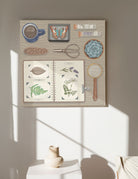 Botanist's Desk 8" x 8" Art Print Art Print Lucid Moon Studio 