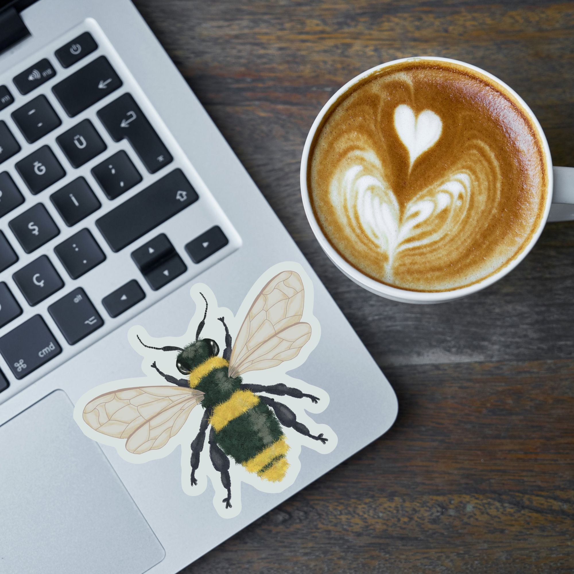 Bumblebee Vinyl Sticker stickers Lucid Moon Studio LLC 