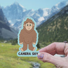 Camera Shy Big Foot Vinyl Sticker stickers Lucid Moon Studio 