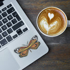 Chalcosiine Burnet Moth Vinyl Sticker stickers Lucid Moon Studio LLC 