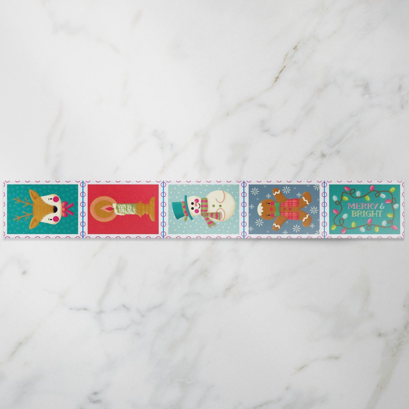 Christmas Postage Stamp Washi Tape washi tape Lucid Moon Studio 