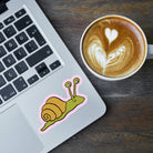 Doodle Snail Vinyl Sticker stickers Lucid Moon Studio 