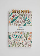 Floral Doodles Top Spiral Jotter Pocket Notebook Notebooks Lucid Moon Studio 