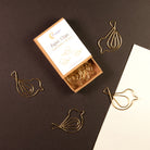 Gold Birds Boxed Paper Clips Paper Clips Lucid Moon Studio 