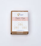Gold Bows Boxed Paper Clips Paper Clips Lucid Moon Studio 