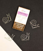 Gold Snail Boxed Paper Clips Paper Clips Lucid Moon Studio 