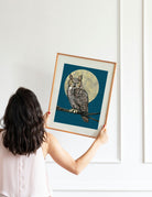 Great Horned Owl 8" x 10" Art Print Art Print Lucid Moon Studio 