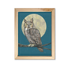 Great Horned Owl 8" x 10" Art Print Art Print Lucid Moon Studio 