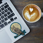 Great Horned Owl Vinyl Sticker stickers Lucid Moon Studio 