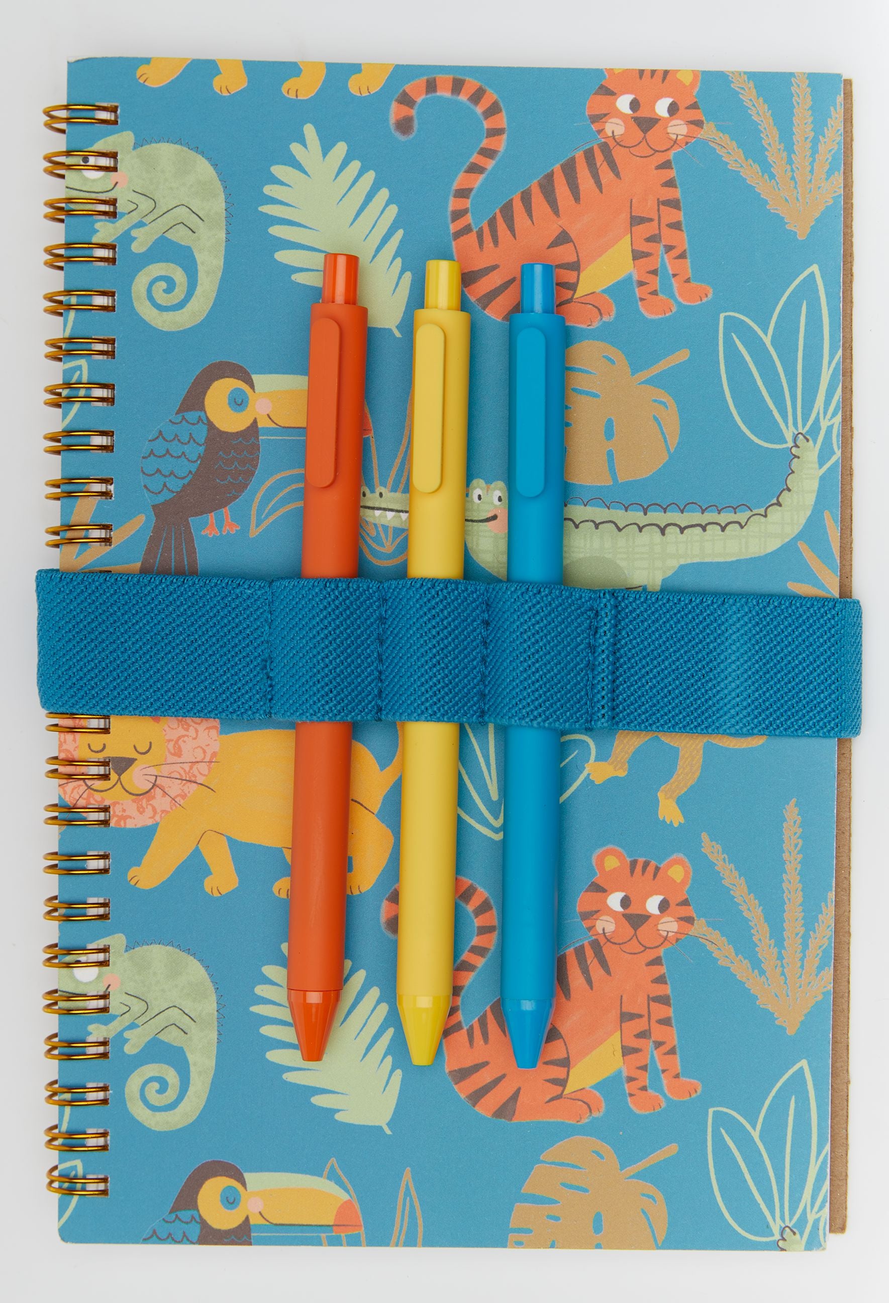 Green Elastic Pen Holder for Notebooks (Fits up to 3 Pens) Book Pen Holder Lucid Moon Studio 