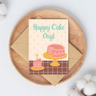 Happy Cake Day Birthday Greeting Card Greeting Cards Lucid Moon Studio 