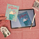 Holiday Assortment Christmas Cards (6) Boxed Set Greeting Cards Lucid Moon Studio 