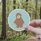 I Pee Outside (Pink) Big Foot Vinyl Sticker stickers Lucid Moon Studio 