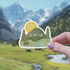 I'd Hike That Mountain Outdoors Vinyl Sticker stickers Lucid Moon Studio LLC 