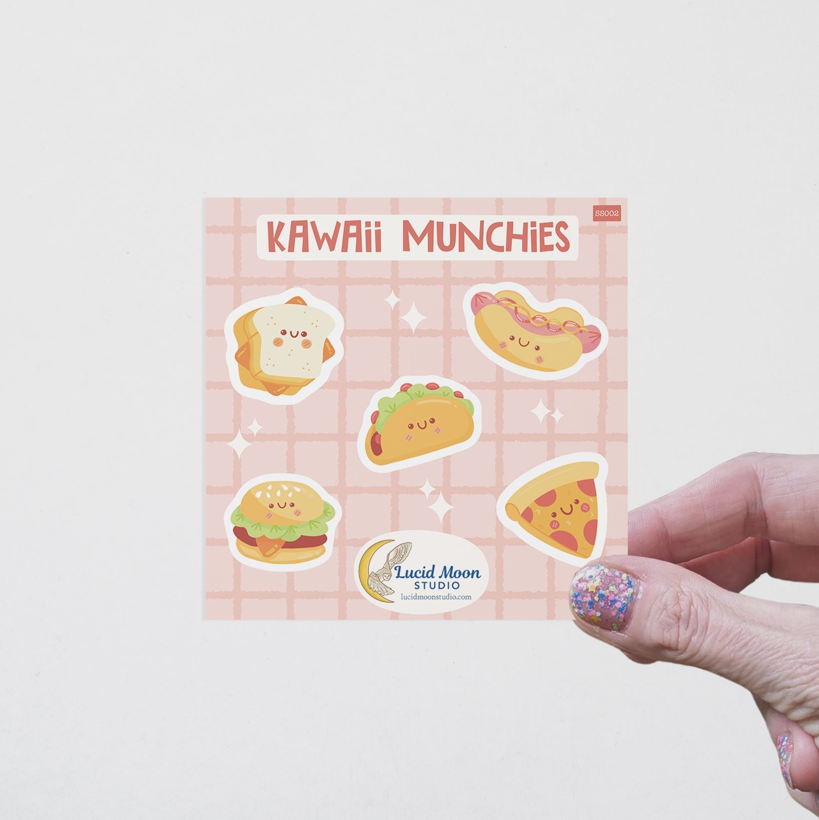 Kawaii Munchies Vinyl Sticker Sheet stickers Lucid Moon Studio 