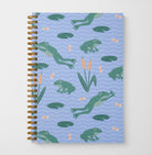 Leaping Frogs Eco-Friendly Spiral Bound Notebook Notebooks Lucid Moon Studio 