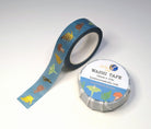 Luna Moth Forest Gold Foil Washi Tape washi tape Lucid Moon Studio 