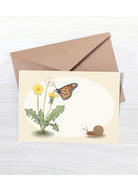 Monarch and Dandelions | Boxed Mini Cards (8) Greeting Cards Lucid Moon Studio 