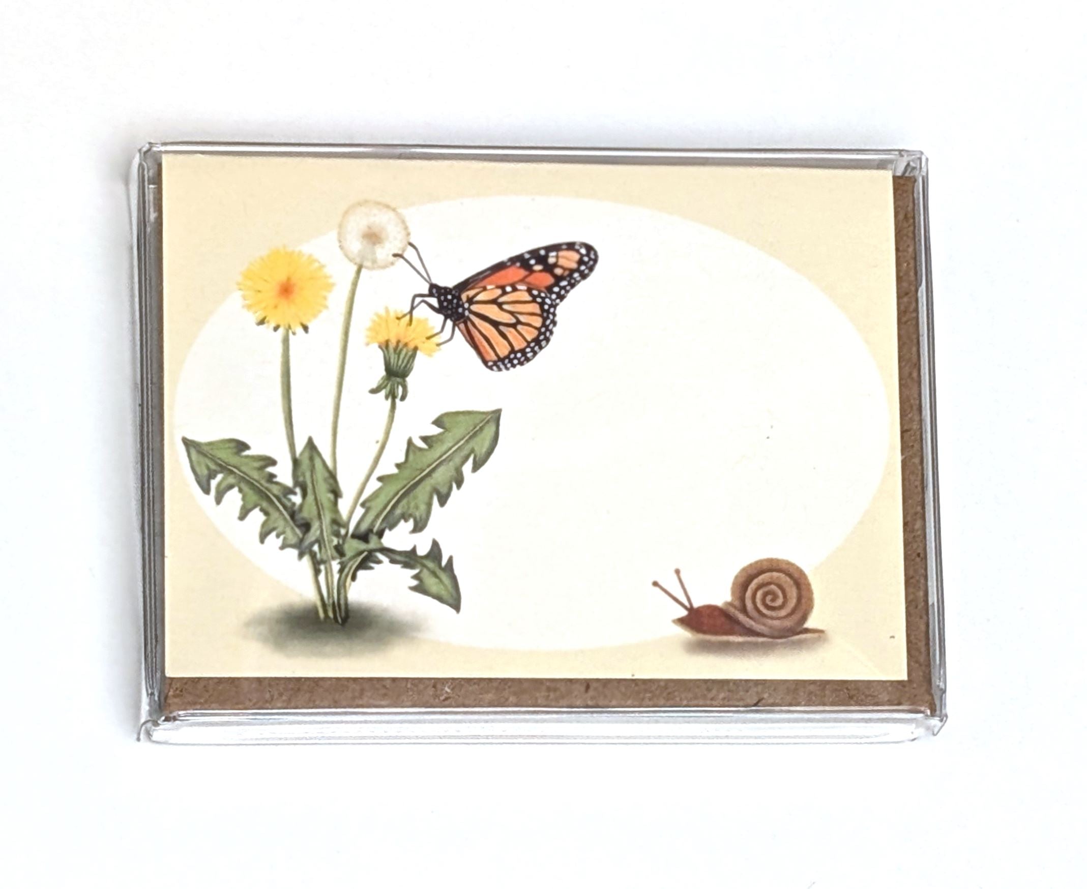 Monarch and Dandelions | Boxed Mini Cards (8) Greeting Cards Lucid Moon Studio 