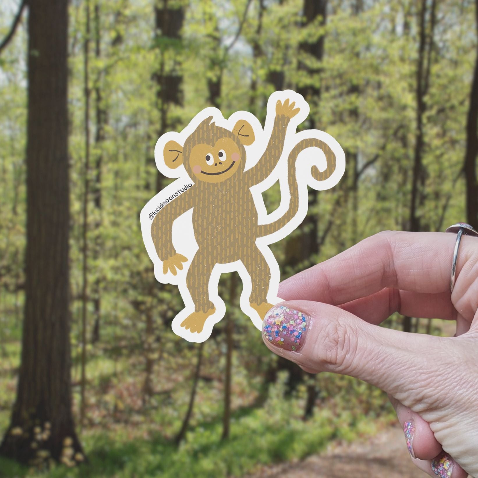 MonkeyVinyl Sticker stickers Lucid Moon Studio 