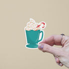 Mug Hot Cocoa Matte Vinyl Sticker stickers Lucid Moon Studio 