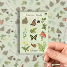 Nature Finds Matte Vinyl Sticker Sheet stickers Lucid Moon Studio 