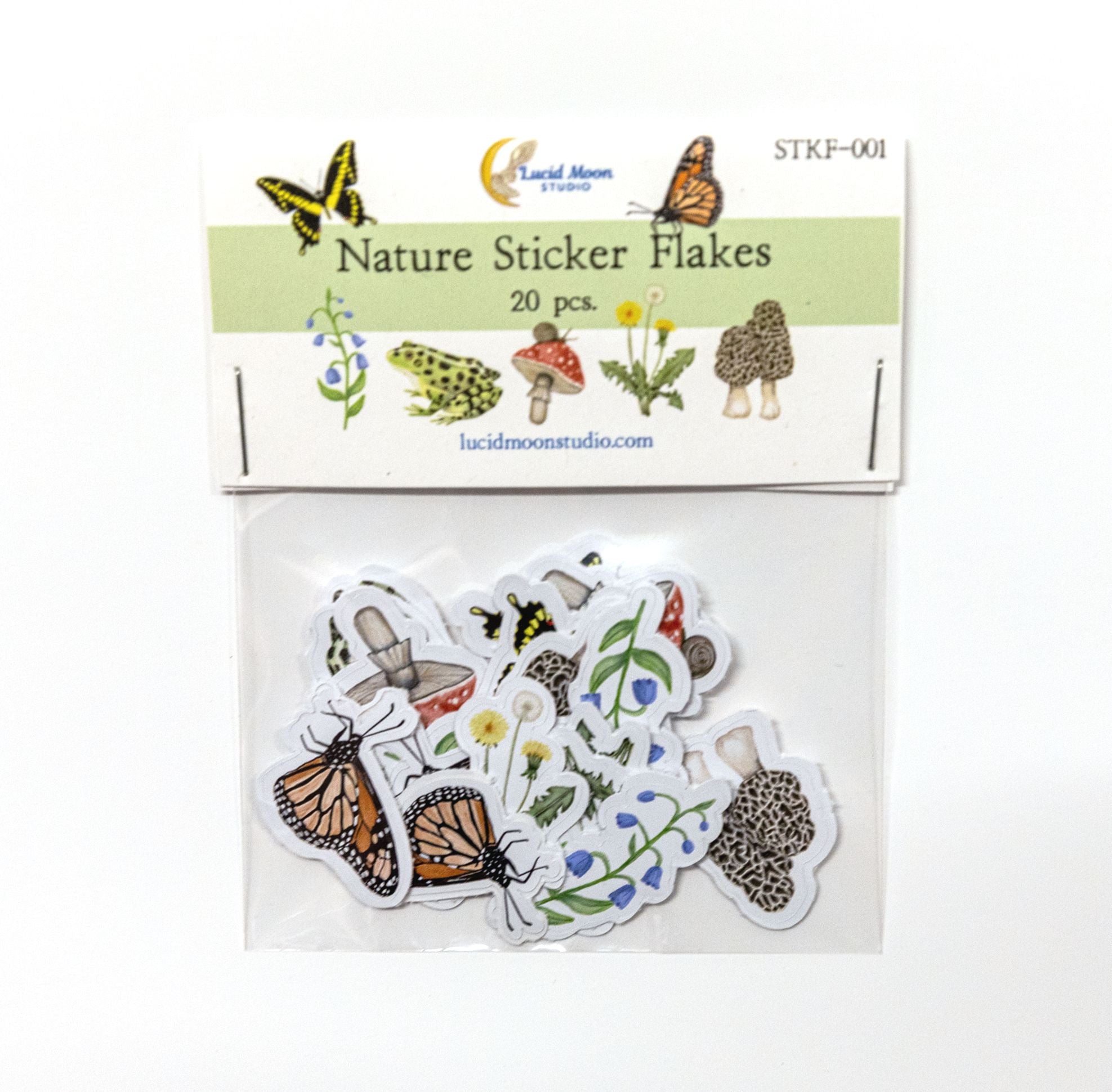 Nature Sticker Flakes stickers Lucid Moon Studio 