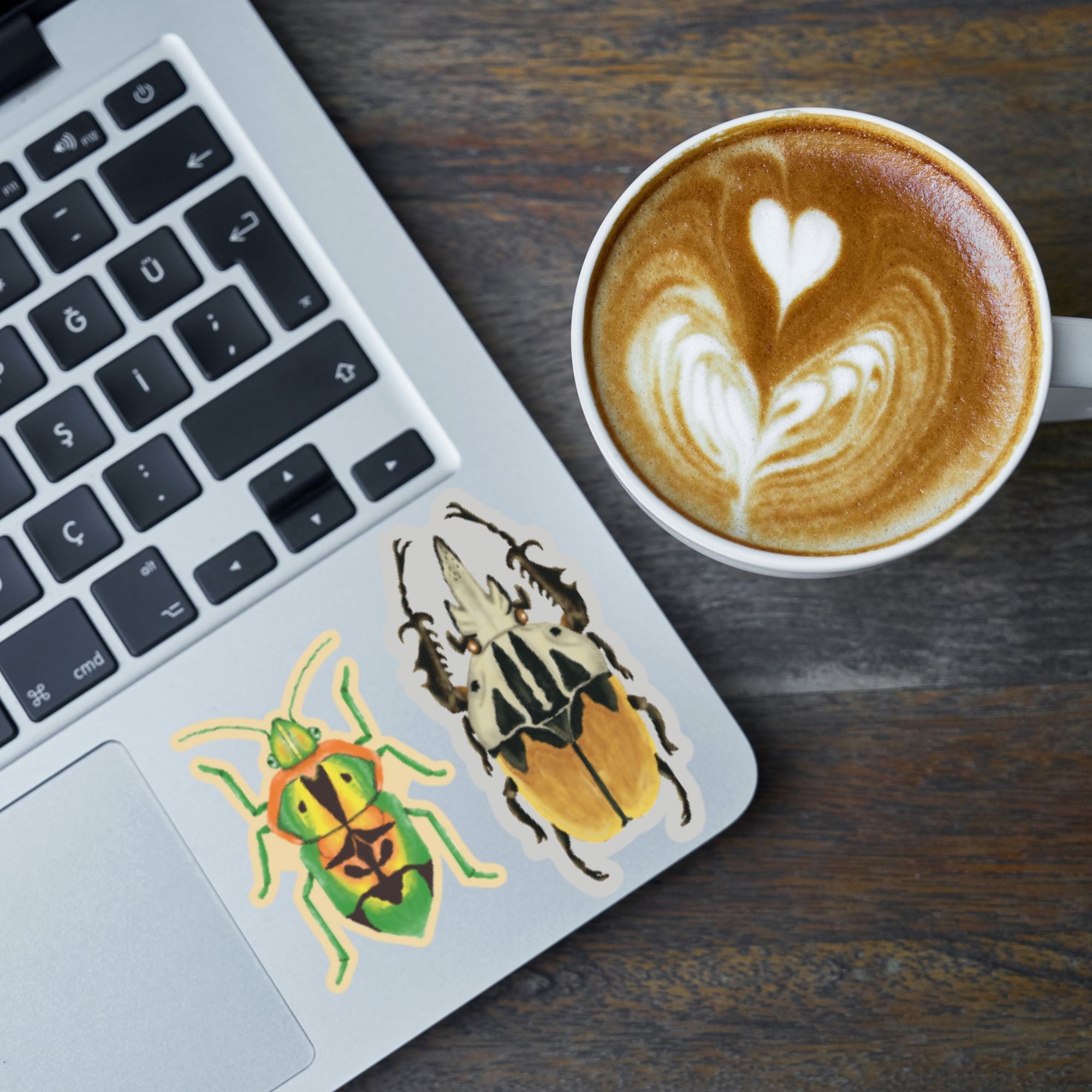 Oberthuer's Fruit Chafer Beetle Vinyl Sticker stickers Lucid Moon Studio LLC 