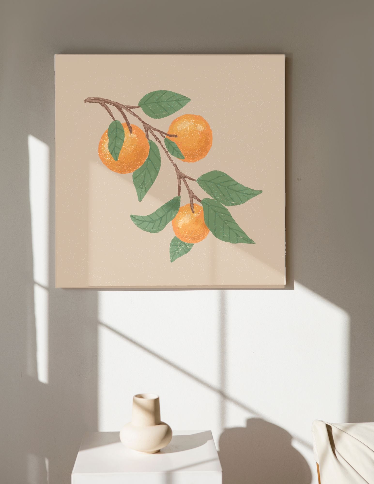 Oranges 8" x 8" Art Print Art Print Lucid Moon Studio 