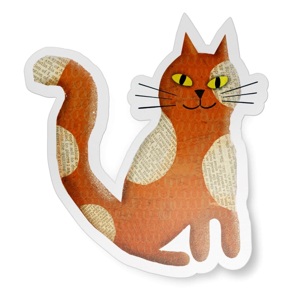 Patchwork Cat Matte Vinyl Waterproof Sticker stickers Lucid Moon Studio 