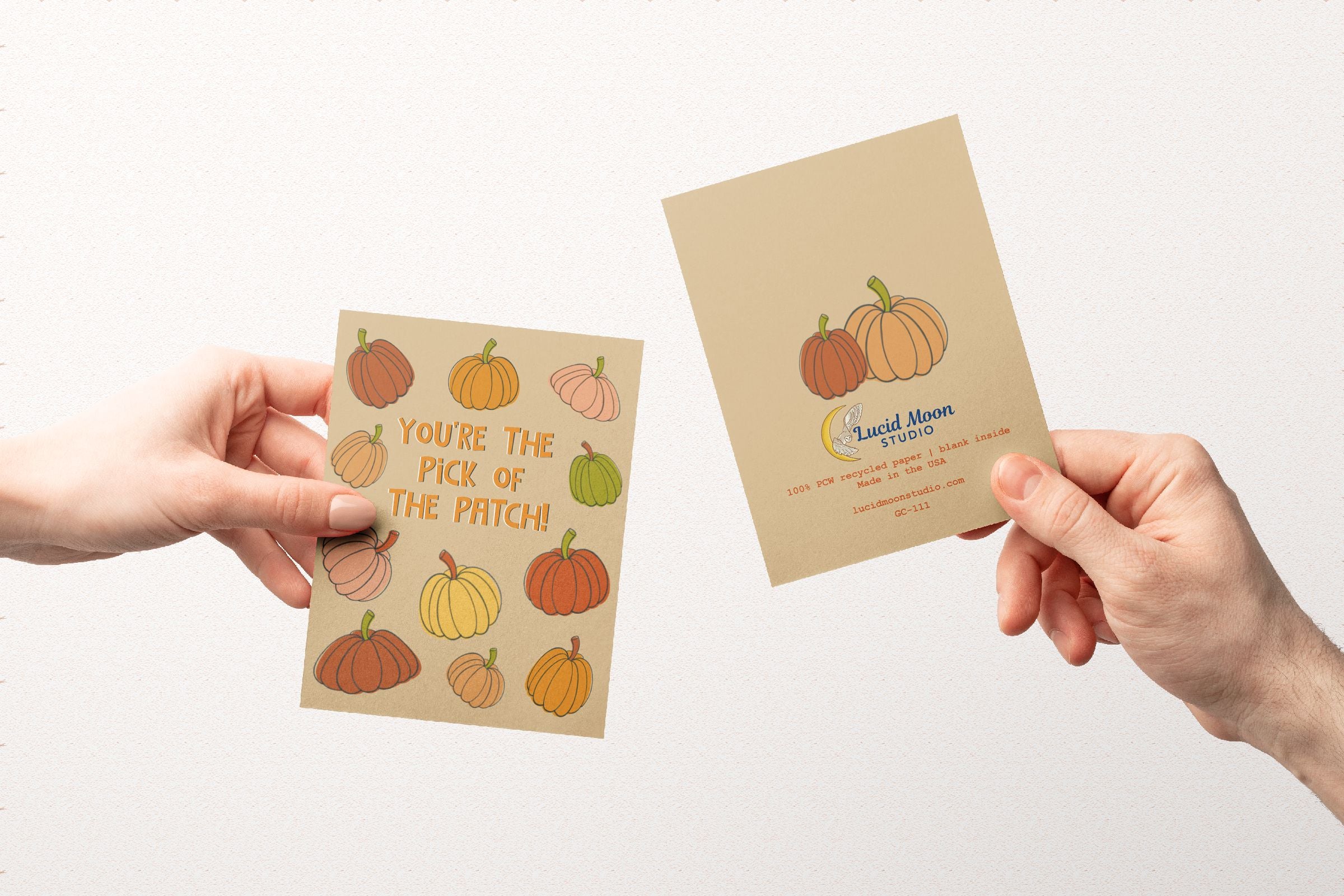 Pick of the Patch Greeting Card Greeting Cards Lucid Moon Studio 