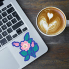 Pink Roses Vinyl Sticker stickers Lucid Moon Studio 