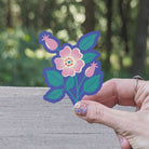 Pink Roses Vinyl Sticker stickers Lucid Moon Studio 