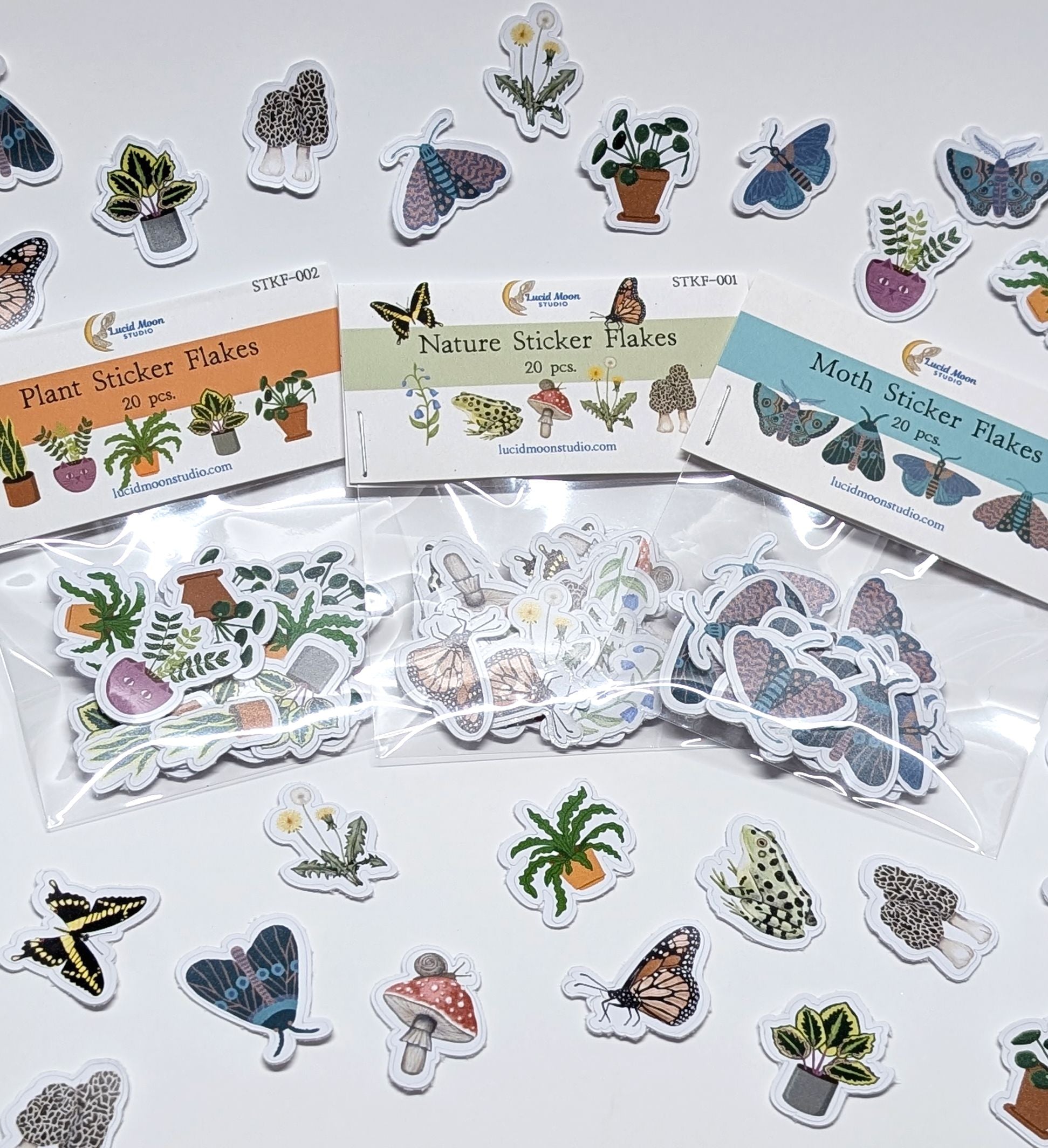 Plant Sticker Flakes stickers Lucid Moon Studio 