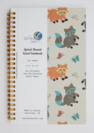 Playful Raccoons Eco-Friendly Spiral-Bound Notebook Notebooks Lucid Moon Studio 