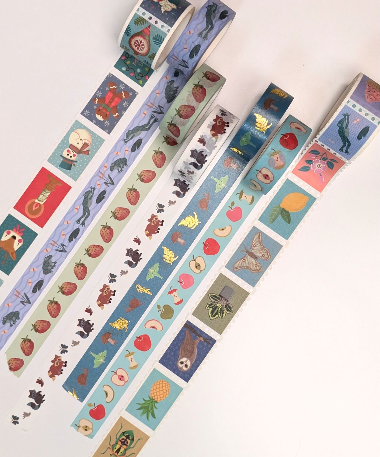 Playful Raccoons Washi Tape washi tape Lucid Moon Studio 