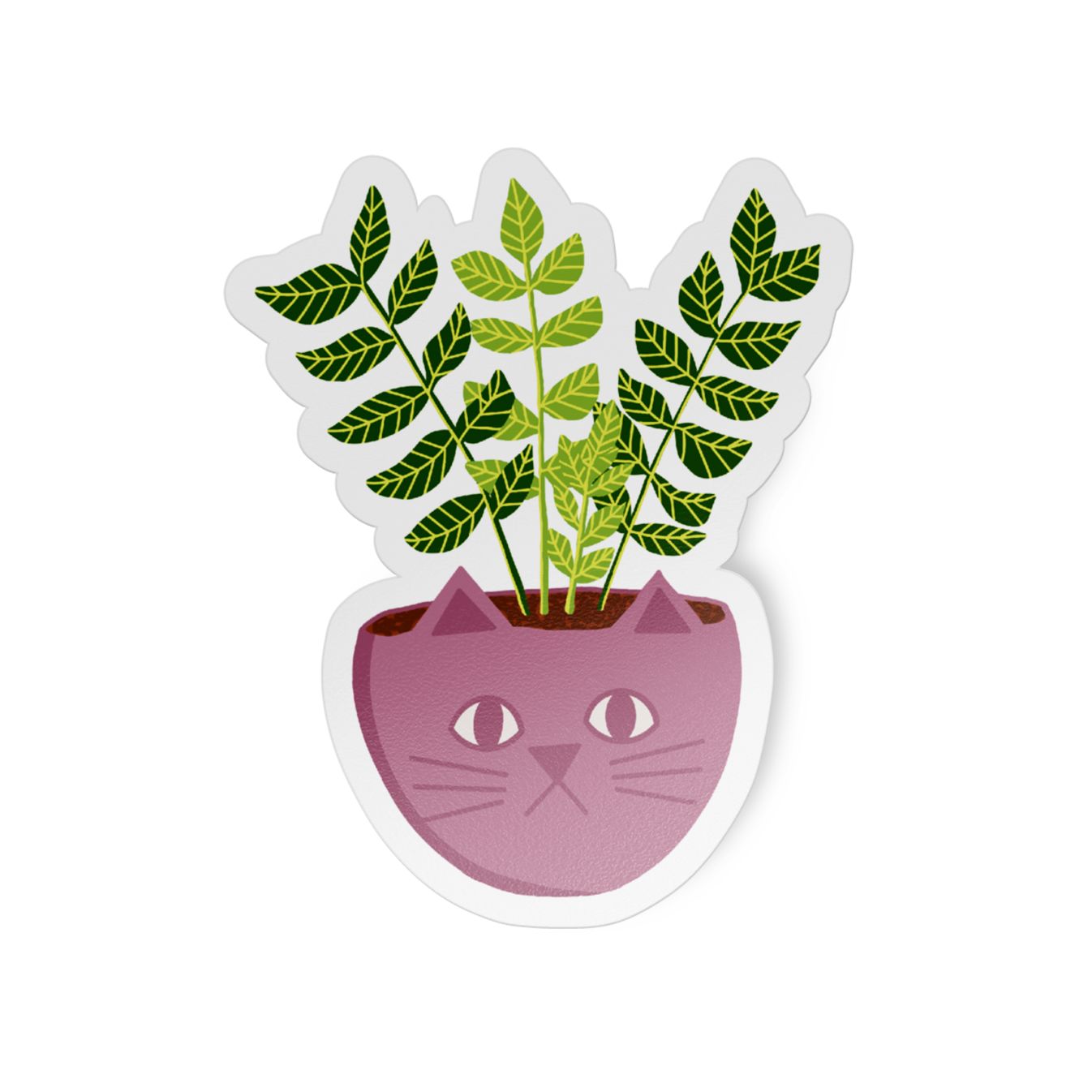 Potted Plants Sticker Pack - 5 Stickers stickers Lucid Moon Studio 