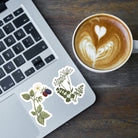 Queen Anne's Lace Vinyl Sticker stickers Lucid Moon Studio LLC 