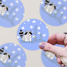 Raccoon in Forest Vinyl Sticker stickers Lucid Moon Studio 