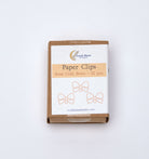 Rose Gold Bows Boxed Paper Clips Paper Clips Lucid Moon Studio 